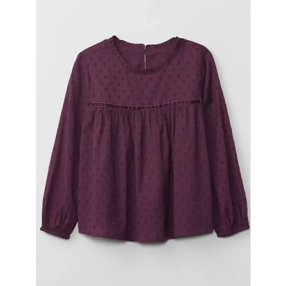 NEW Gap Kids Girls XS (4/5) Swiss Dot Top